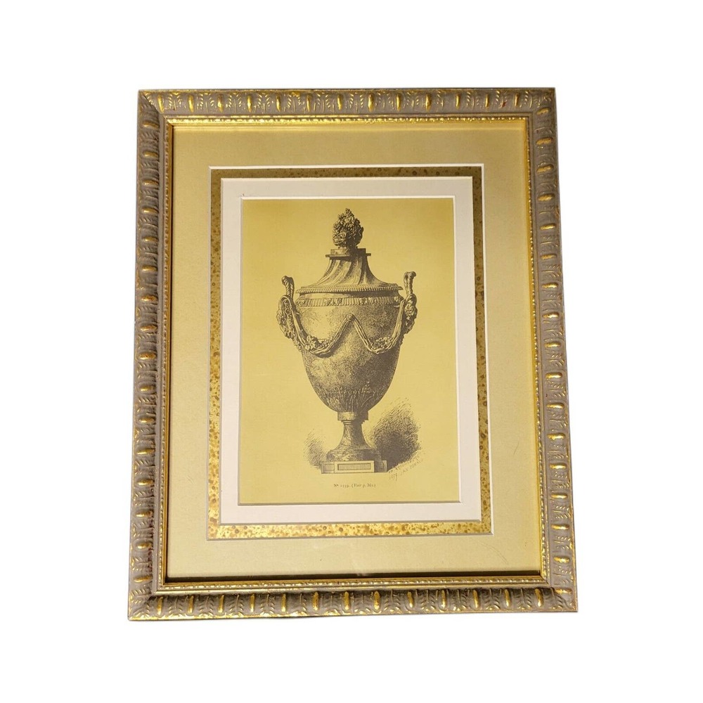 Persian Art Style Vase Illustration San Donato 1879 by C H Kreutzberge Framed